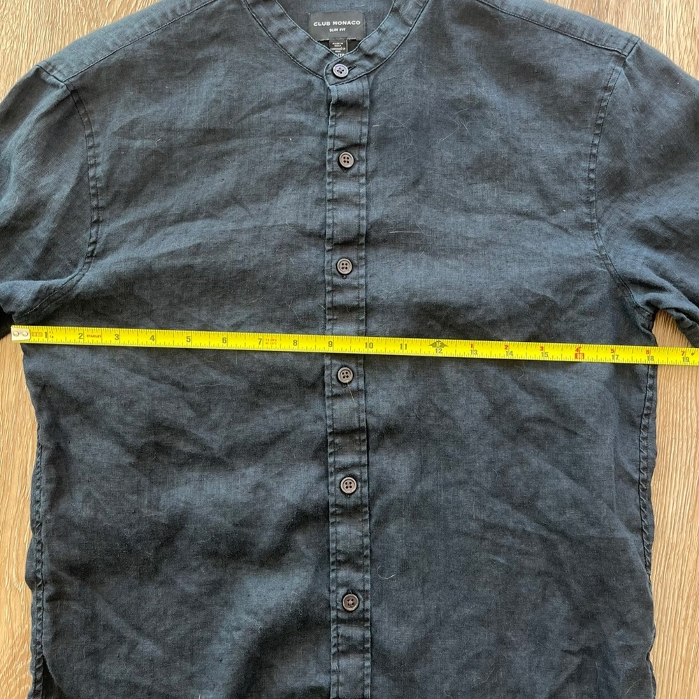 Club Monaco XS Linen Casual Button Down Shirt